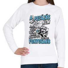 PRINTFASHION A pecázás nem élet vagy halál kérdése - Női pulóver - Fehér