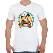 PRINTFASHION A pék kutyája - Férfi póló - Fehér férfi póló