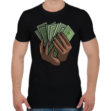 PRINTFASHION A pénz beszél. - Férfi póló - Fekete férfi póló