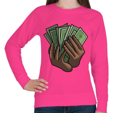 PRINTFASHION A pénz beszél. - Női pulóver - Fukszia
