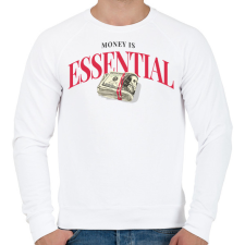 PRINTFASHION A pénz fontos - Férfi pulóver - Fehér férfi pulóver, kardigán