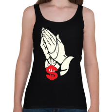 PRINTFASHION A pénzben hiszek - Női atléta - Fekete