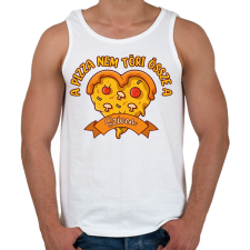 PRINTFASHION A pizza nem töri össze - Férfi atléta - Fehér atléta, trikó