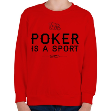 PRINTFASHION A pókerezés egy sport - Gyerek pulóver - Piros gyerek pulóver, kardigán