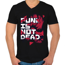 PRINTFASHION A punkok sosem halnak meg - Férfi V-nyakú póló - Fekete