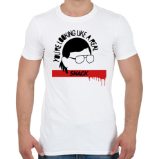 PRINTFASHION A real snack - Férfi póló - Fehér