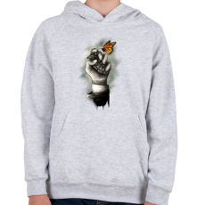 PRINTFASHION A remény jele - Gyerek kapucnis pulóver - Sport szürke