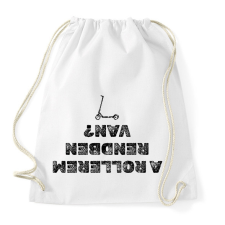 PRINTFASHION A rollerem rendben van? - Sportzsák, Tornazsák - Fehér tornazsák