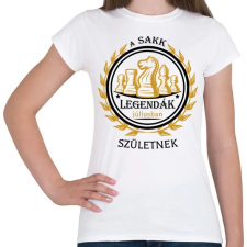 PRINTFASHION A sakk legenda - Hónappal - Női póló - Fehér női póló