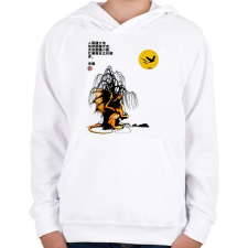 PRINTFASHION A sárkány kémleli az eget - Gyerek kapucnis pulóver - Fehér gyerek pulóver, kardigán