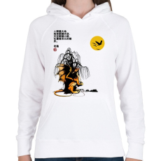 PRINTFASHION A sárkány kémleli az eget - Női kapucnis pulóver - Fehér