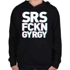 PRINTFASHION A SáRoS FiCKó Nem GYőRi GYerek - Gyerek kapucnis pulóver - Fekete