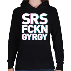 PRINTFASHION A SáRoS FiCKó Nem GYőRi GYerek - Női kapucnis pulóver - Fekete