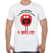 PRINTFASHION A sikolyod - Férfi póló - Fehér férfi póló