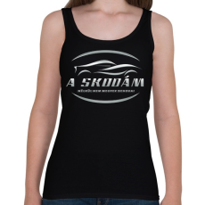 PRINTFASHION A skodám nélkül - Női atléta - Fekete