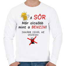 PRINTFASHION A SÖR OLCSÓBB - Férfi pulóver - Fehér férfi pulóver, kardigán