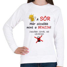 PRINTFASHION A SÖR OLCSÓBB - Női pulóver - Fehér női pulóver, kardigán