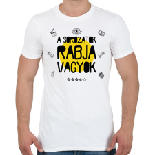 PRINTFASHION A sorozatok rabja - Férfi póló - Fehér férfi póló