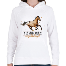 PRINTFASHION A szabadság - Női kapucnis pulóver - Fehér