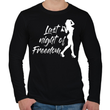 PRINTFASHION A szabadság utolsó éjszakája - Férfi hosszú ujjú póló - Fekete férfi póló