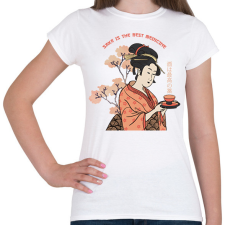 PRINTFASHION A szaké a legjobb orvosság - Női póló - Fehér női póló
