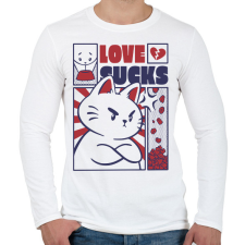PRINTFASHION A szerelem szívás - Férfi hosszú ujjú póló - Fehér férfi póló