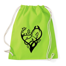 PRINTFASHION A szeretet fája - Sportzsák, Tornazsák - Limezöld tornazsák