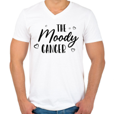 PRINTFASHION A szeszélyes rák - Férfi V-nyakú póló - Fehér férfi póló