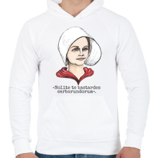 PRINTFASHION A szolgálólány meséje - Férfi kapucnis pulóver - Fehér férfi pulóver, kardigán