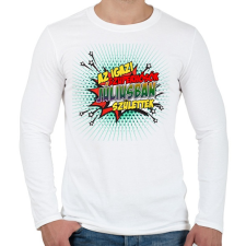 PRINTFASHION A szuperhősök júliusban születtek - Férfi hosszú ujjú póló - Fehér férfi póló