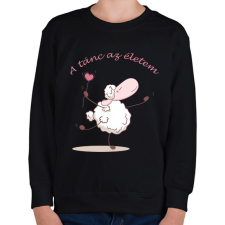 PRINTFASHION A tánc az életem - Gyerek pulóver - Fekete gyerek pulóver, kardigán