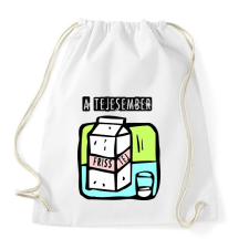 PRINTFASHION A TEJESEMBER1 - Sportzsák, Tornazsák - Fehér tornazsák