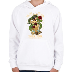 PRINTFASHION A tequila méreg - Gyerek kapucnis pulóver - Fehér