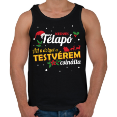 PRINTFASHION A testvérem csinálta - Férfi atléta - Fekete