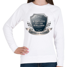 PRINTFASHION A tökéletes férfiak április - Női pulóver - Fehér