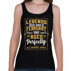 PRINTFASHION A tökéletes legendák februárban születtek - Női atléta - Fekete