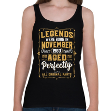 PRINTFASHION A tökéletes legendák novemberben születtek - Női atléta - Fekete