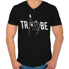 PRINTFASHION A törzs - Férfi V-nyakú póló - Fekete