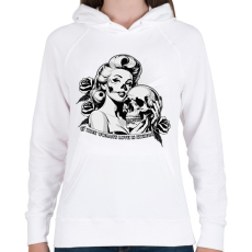 PRINTFASHION A true woman's love is eternal - Női kapucnis pulóver - Fehér