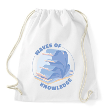 PRINTFASHION A tudás hulláma - Sportzsák, Tornazsák - Fehér tornazsák