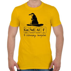 PRINTFASHION A tudomány varázslat - Férfi póló - Sárga