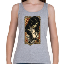 PRINTFASHION A tűz rejtett arca - Női atléta - Sport szürke női trikó