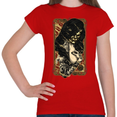 PRINTFASHION A tűz rejtett arca - Női póló - Piros