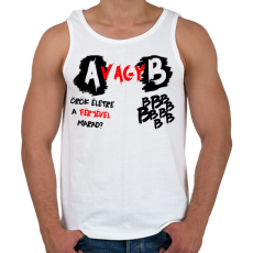 PRINTFASHION A vagy B Feleség - Férfi atléta - Fehér