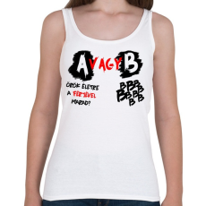 PRINTFASHION A vagy B Feleség - Női atléta - Fehér