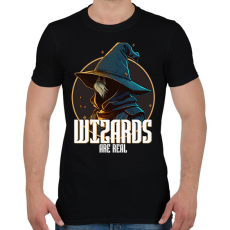 PRINTFASHION A varázslók léteznek - Férfi póló - Fekete