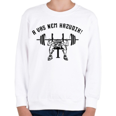 PRINTFASHION A vas nem hazudik - Gyerek pulóver - Fehér