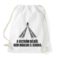 PRINTFASHION A Vectrám nélkül nem indulok el sehova - Sportzsák, Tornazsák - Fehér tornazsák