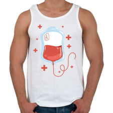 PRINTFASHION A+vér - Férfi atléta - Fehér atléta, trikó