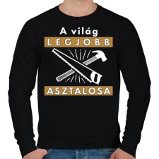 PRINTFASHION A világ legjobb asztalos! - Férfi pulóver - Fekete férfi pulóver, kardigán